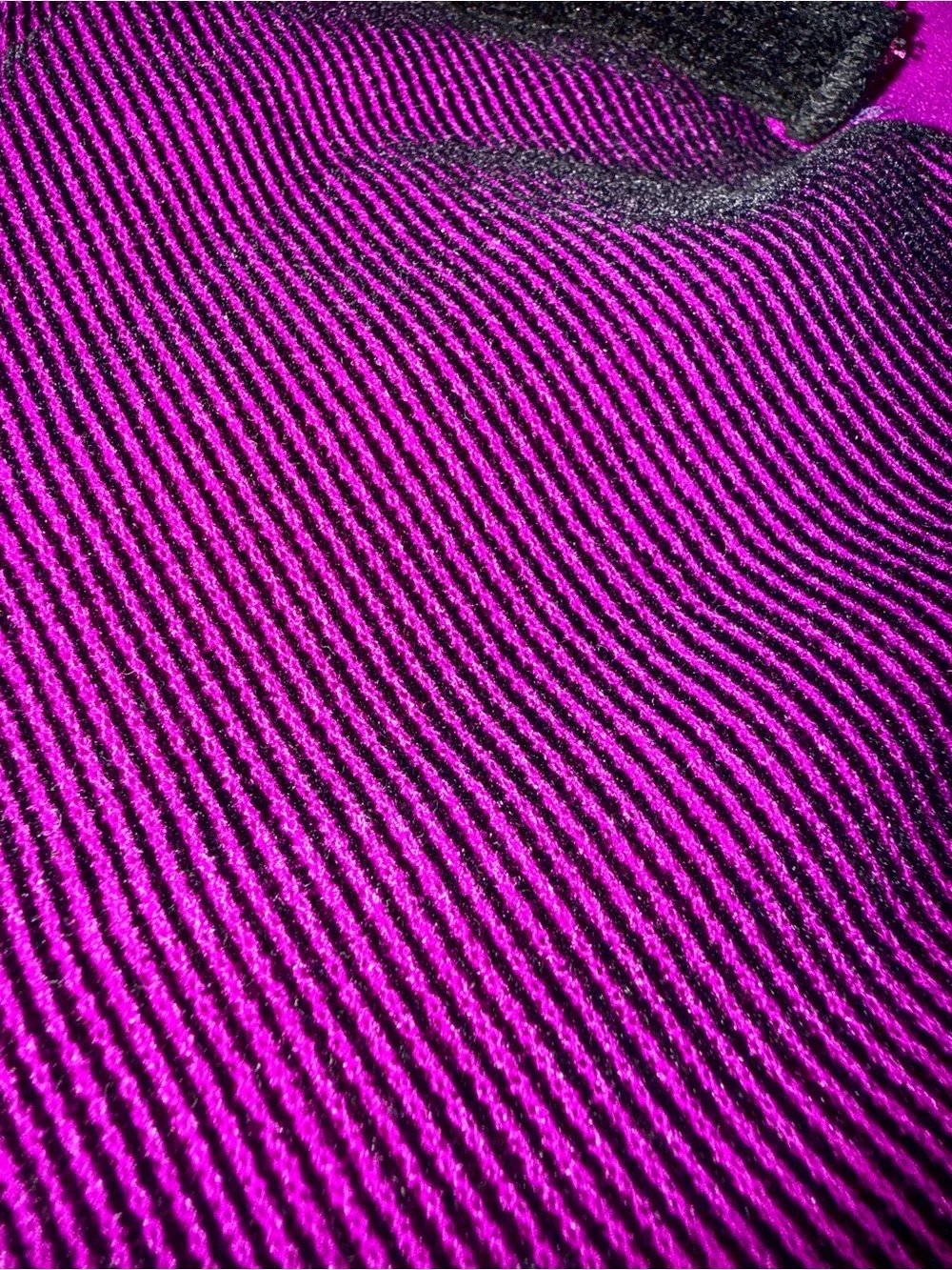 RARE Vintage Jean Paul Gaultier Soleil Mesh Flocked Velvet Striped Dress M